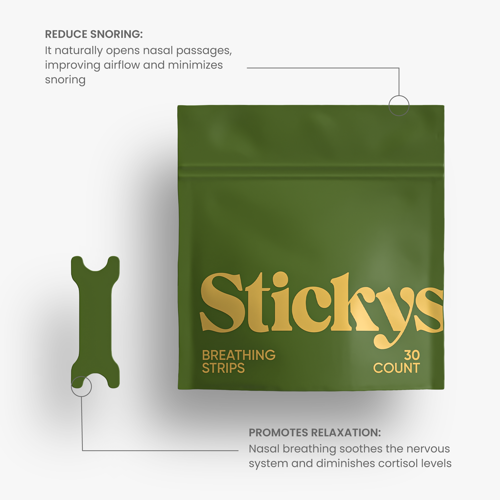 Military Green Breathing Strips